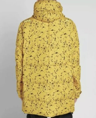 New Nike NIKELAB ACG DOWN-FILL Yellow Jacket Mens Parka Size Small
