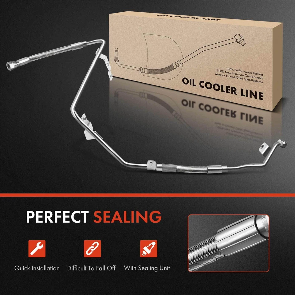 Línea de retorno de aceite turbocompresor para Chevrolet Silverado 2500 GMC Yukon 5,3 L 6,0 L Foto 3 de 4