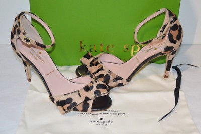 kate spade leopard heels