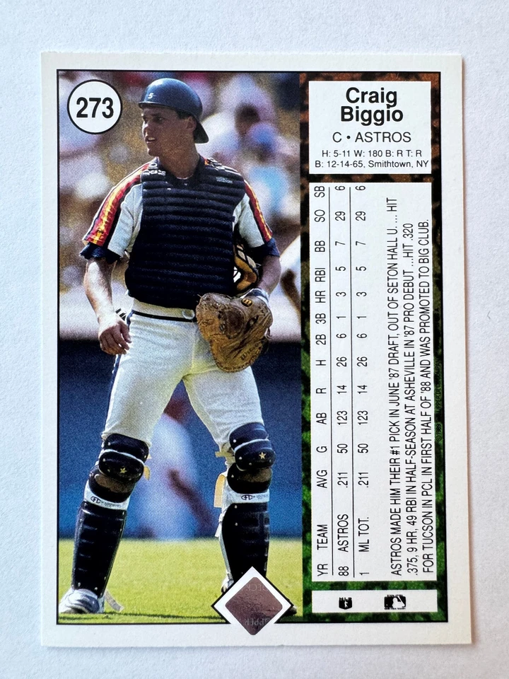 Lote de conjuntos de equipos de cubierta superior de los Houston Astros 1989-93 (5 juegos con radiocontrol Biggio, Bagwell) Foto 3 de 4