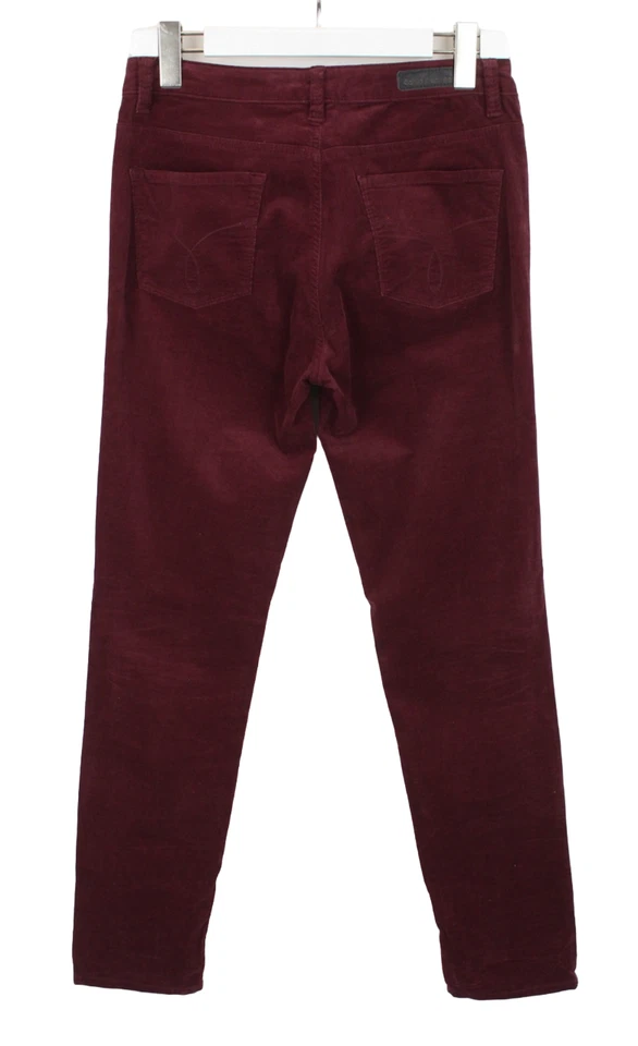 Calça jeans Calvin Klein Ultimate skinny feminina W29 veludo fino borgonha - Imagem 2 de 4