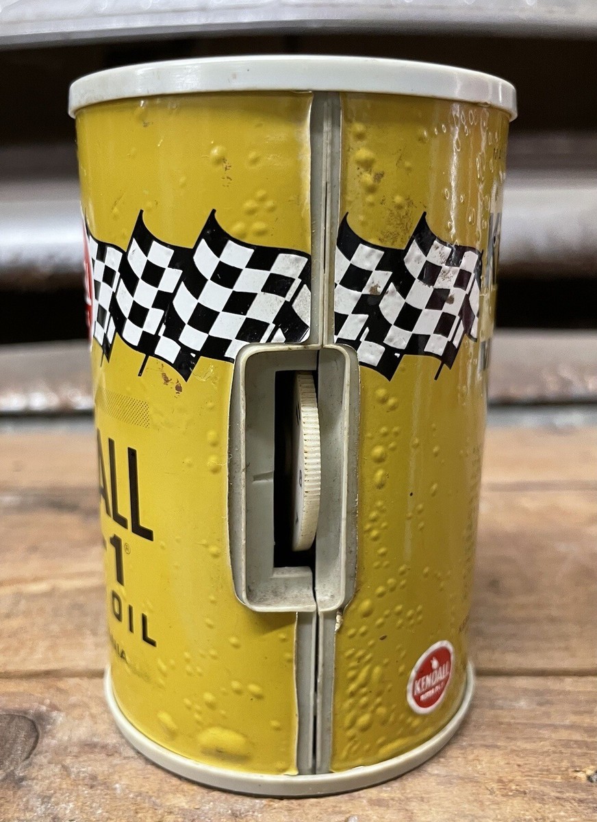 80s Kendall ケンドル　オイル缶　ビンテージ Vintage 80s Kendall Racing Motor Oil Promo Advertising Oil