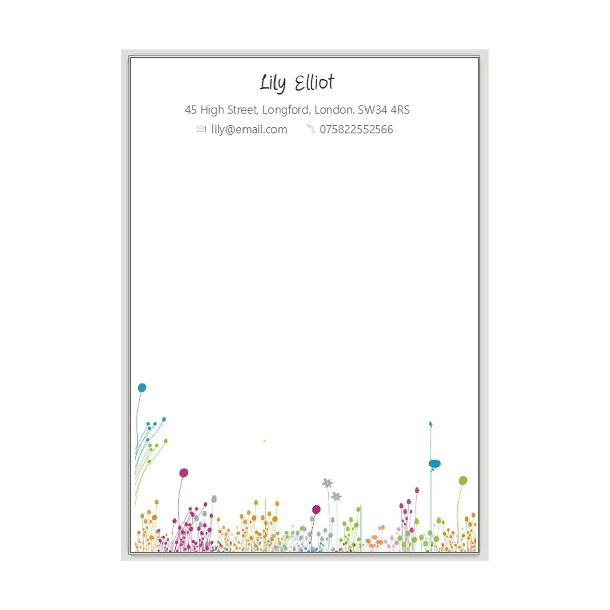 Letterhead paper 2024