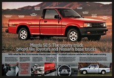 1988 MAZDA SE-5 Red Pickup Truck Pull-out Centerfold Photo AD