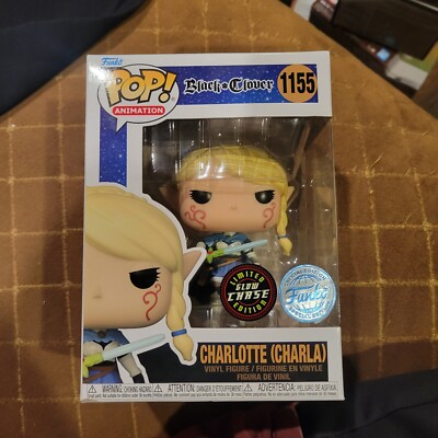 Funko Pop! Black Clover Charlotte (Charla) #1155 CHASE GITD SPECIAL ED Exclusive