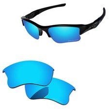 Lenslog Polarized Replacement Lens For-Oakley Flak Jacket XLJ -Ice Blue