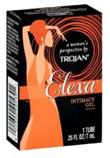LOT OF 6 NEW TROJAN ELEXA INTIMACY GEL .25 OZ 7ML NO BOX