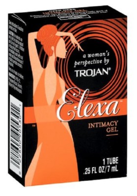 LOT OF 6~NEW TROJAN ELEXA INTIMACY GEL .25 OZ (7ML)(NO BOX)