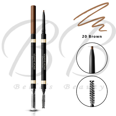 Max Factor Brow Shaper – Augenbrauenstift Mit Bürste In 20 Brown | Präzise Augenbrauen Für Den Perfekten Look
