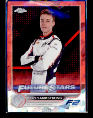 2022 Topps Chrome Sapphire Formula 1 Future Stars #83 Marcus Armstrong 1/5 Red