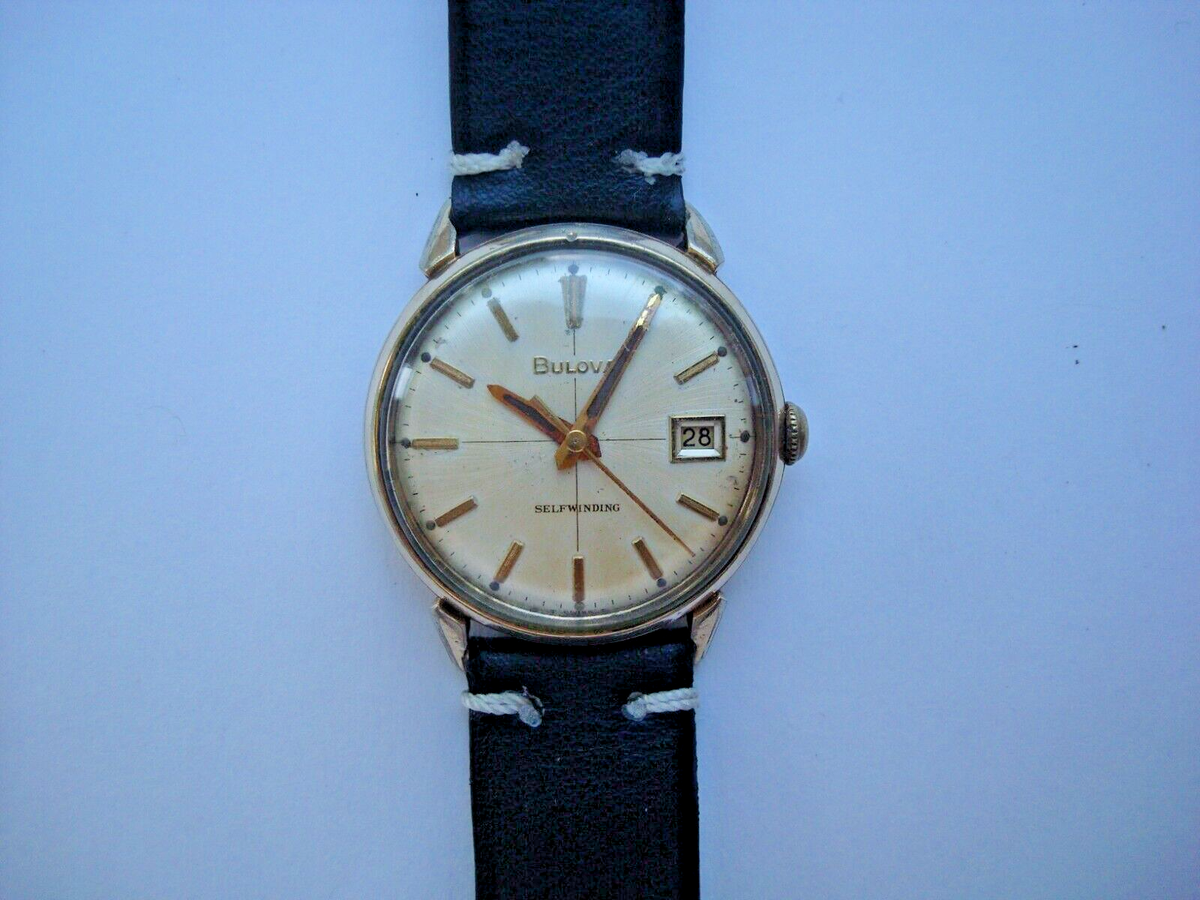 Vintage Bulova M6 RGP Mens Selfwinding watch Cross Hair