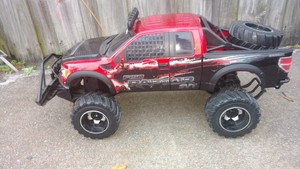 Details About New Bright Ford Raptor Rc Pick Up Truck For Parts 49 Mhz
