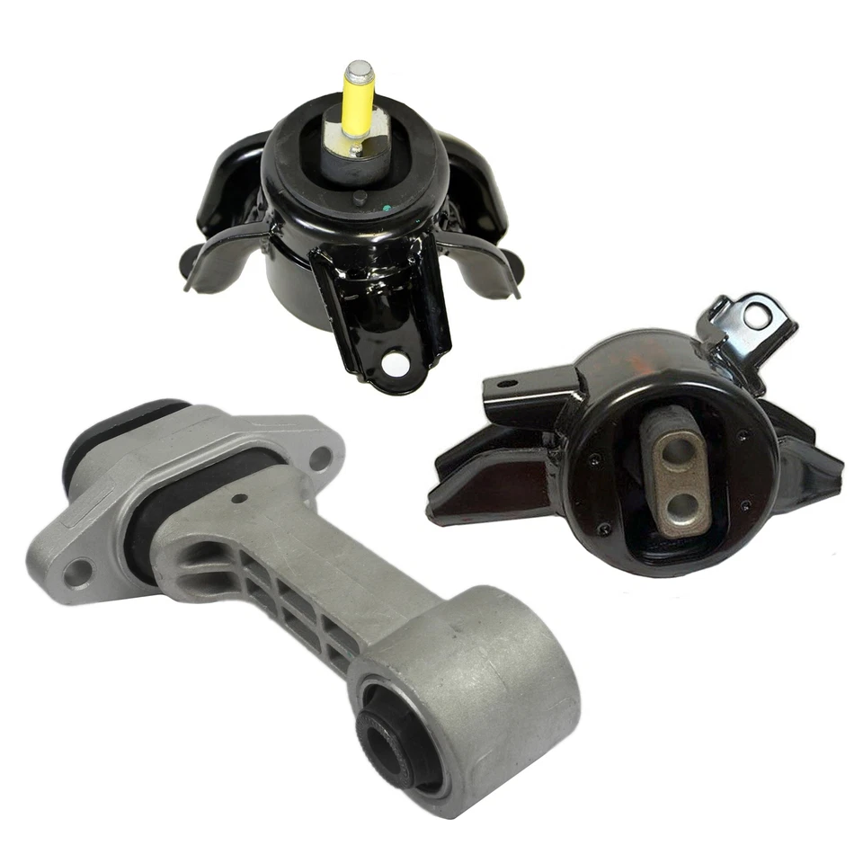 Juego de 3 piezas de montaje de motor y transmisión para Hyundai Accent Elantra Kia Forte Rio Foto 2 de 4