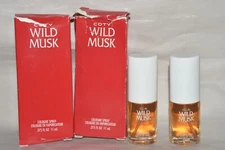 2X Coty Wild Musk  Cologne Spray .375 oz each