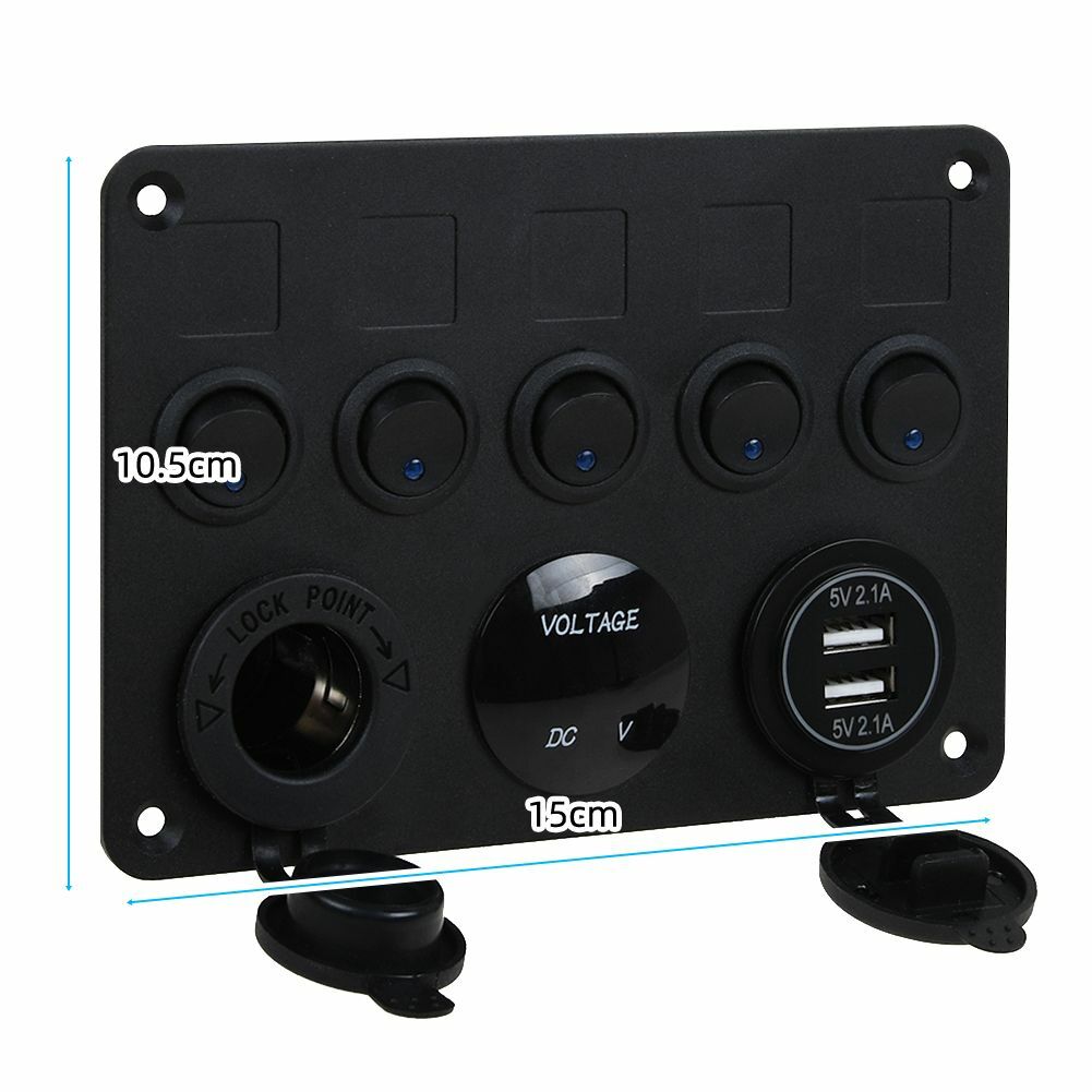 Schnelle Dual USB Ladebuchse 12V 24V Panel für Auto Truck Boat Car RV Bus