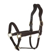 BergReiter anatomisches Lederhalfter Professional -  Dunkelbraun/Havanna