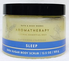 1 Bath  Body Works LAVENDER VANILLA Shea Sugar Body Scrub Can 12.5 oz