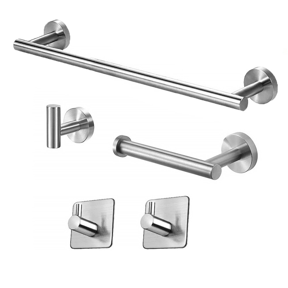 5x Juego de Accesorios de Ferreteria de Baño de, Portarrollos, Toallero, Gancho