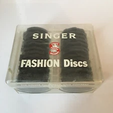 Singer Cams Fashion Discs 24+2 Blind Stich & 18 In Box, Whitelined Rare