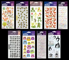 Sticko ANIMALS & INSECTS Stickers Bees Frogs Owls Fox Deer Polar Bear Paw Rabbit