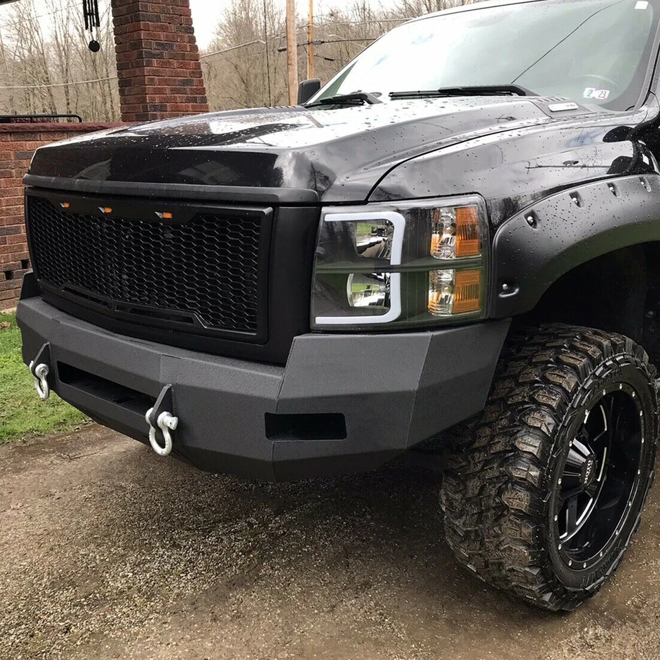 HECASA For 2007-10 Chevrolet Silverado 2500 3500 HD Steel Armor Front Bumper - Image 3 of 4