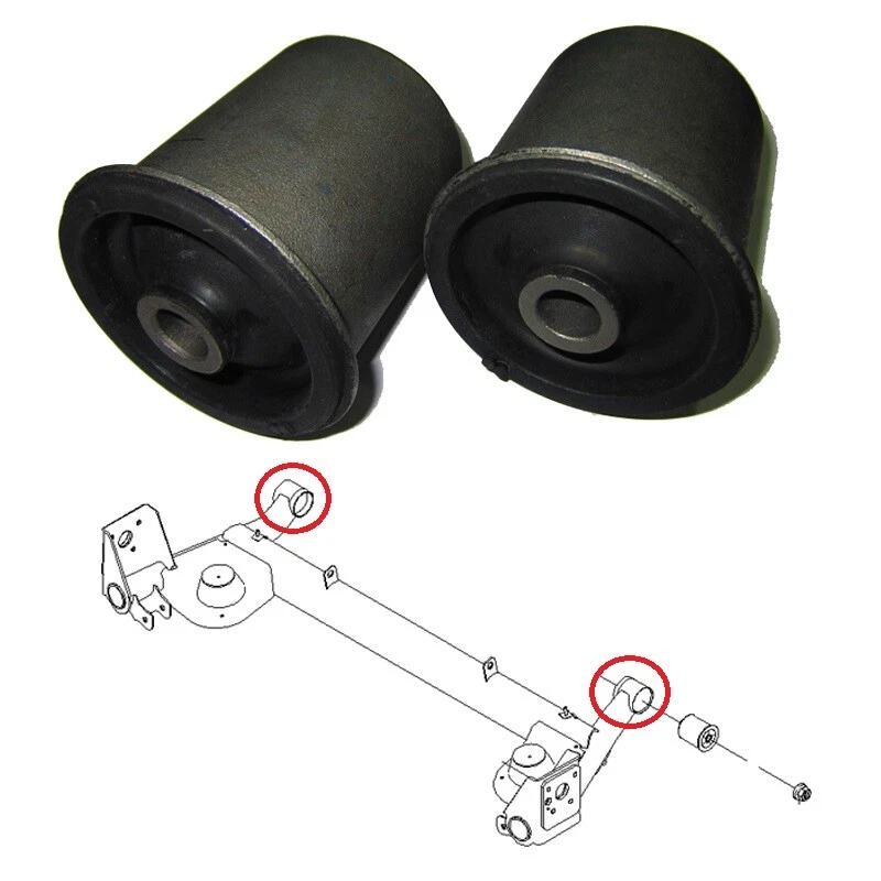 Silentblocs du corps d'essieu arrière pour Chevrolet Tacuma, Rezzo, Vivant - Photo 1/3