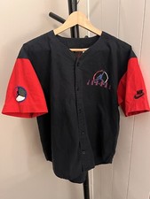 Vintage Rare Nike Air Michael Jordan Baseball Button Up Jersey Shirt