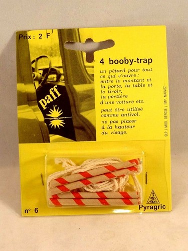 Ancien jeu paquet farce et attrape 4 pétards BOOBY-trap paff PYRAGRIC