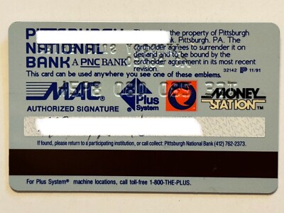 Pittsburgh National Bank▪️PNC Bank▪️Prime Plus Visa Credit