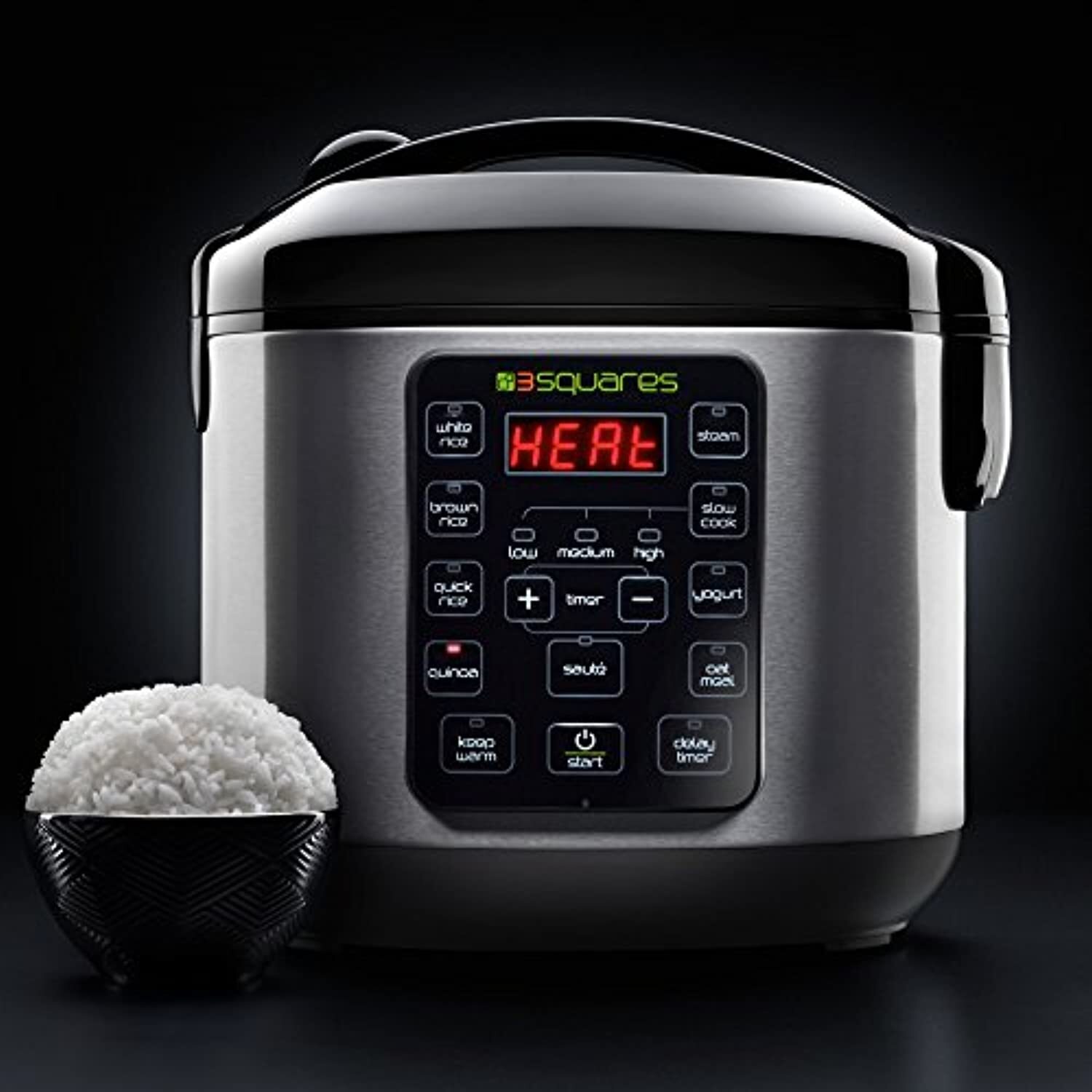 3 squares rice cooker