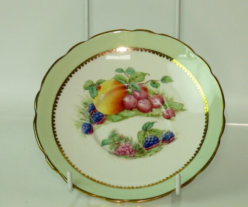 Piattino da tè Harvest Royal Stafford England come nuovo dipinto a mano firmato R.Band - Foto 1 di 3