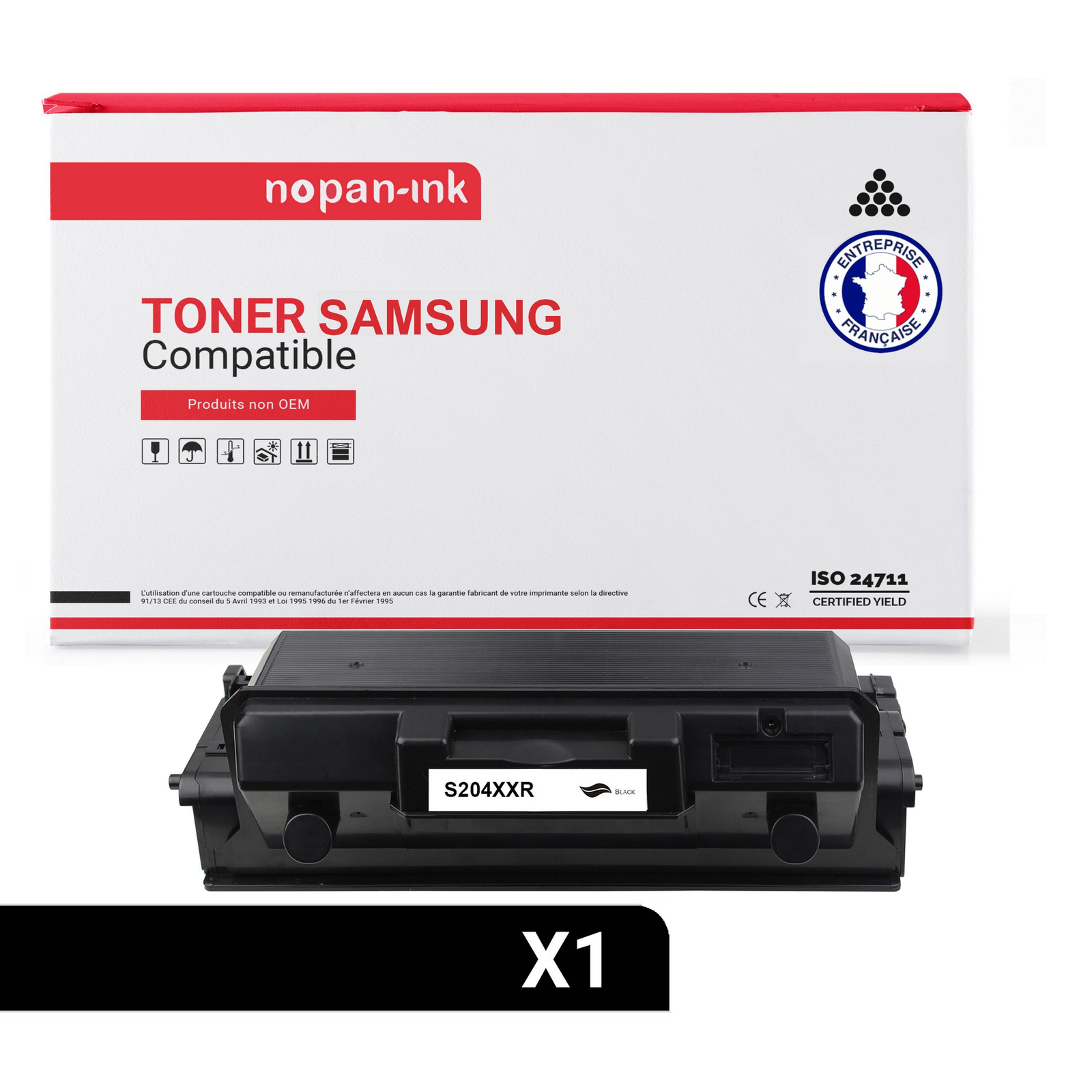 Toner SAMSUNG MLT-D204E NOPAN-INK noir pour éditer les rapports administratifs professionnels