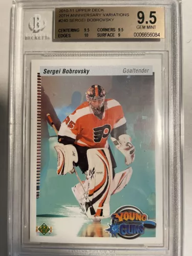 2010/11 Upper Deck Sergei Bobrovsky Young Guns Retro Variations Rc Bgs 9.5