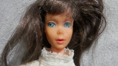 Vintage 1967-68 Mattel Chocolate Bon Bon Barbie Doll Mod Twist N