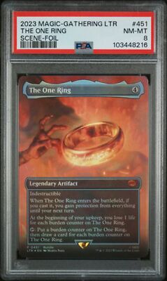 mtg ring card with 8 counters Magic: The Gathering The One (Borderless Alternate) LOTR 451  Digital Heroes The Gathering One Ring to Rule Them
