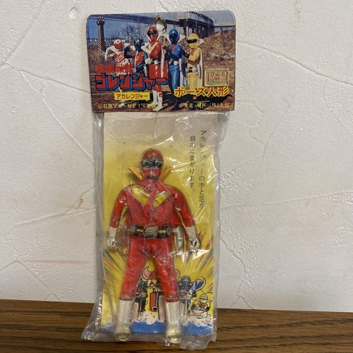 Vintage  Himitsu Sentai Goranger Akaranger Pose Doll - Bild 1 von 9