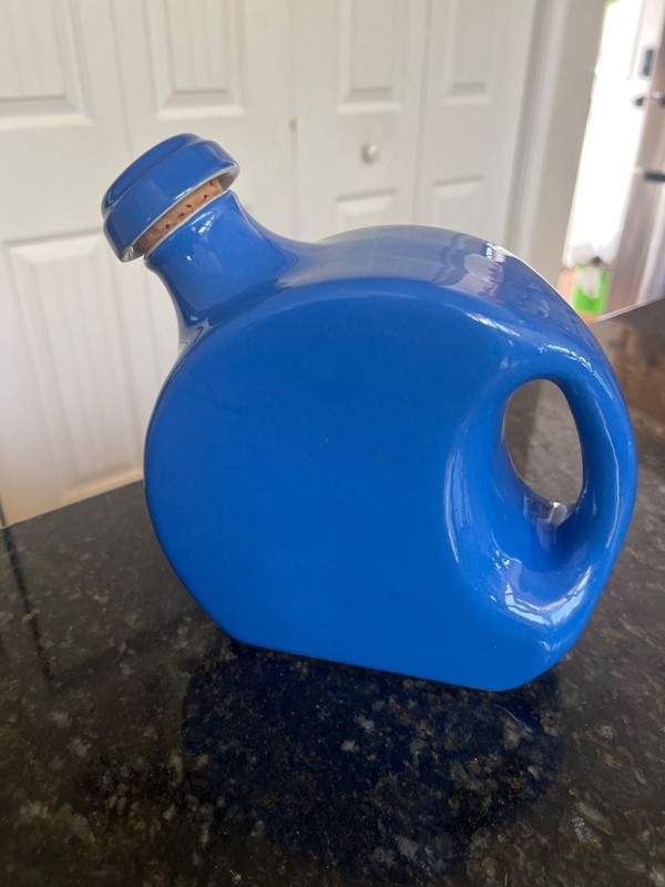 Vintage 1950’s OXFORD WARE Blue Refrigerator Pitcher with Stopper MCM