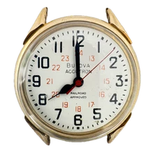 Vintage Accutron 2857 Railroad Approved Men's Tuning Fork Wristwatch 214 10k GF