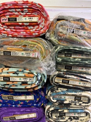 JOANNS ANTI-PILL PLUSH FLEECE PRINTS MIDWEIGHT SOFT HAND FABRIC BY THE YARD NWT