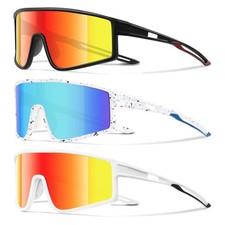 3 Pack Kids Sunglasses Youth Baseball Polarized Sun Glasses Sports Cycling Ru...