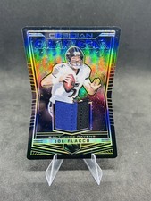 2018 Panini Obsidian Galaxy Gear Relics /50 Yellow Joe Flacco #GG-13 Ravens