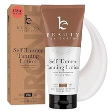 Beauty By Earth Self Tanner - plant-based organic Tanning Lotion, Streak-Free
