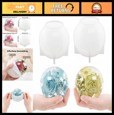 Large Silicone Sphere Molds Set - 4.7" 3.9" Round Ball for Resin, Soap, Candle