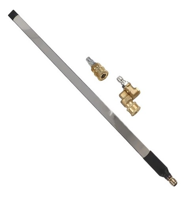 #ad Pressure Washer Extension Wand Silver Black Brass Adapter Valve Metal Brass $13.99