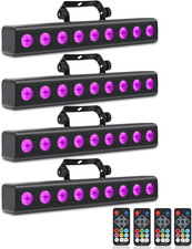 LED Stage Wash Light Bar,50W 9 LED 4IN1 RGBW DJ Stage Lights Bar with Remote Con
