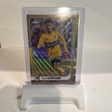 Topps Chrome 2024 Gold Rookie Taha Habroune #104 Columbus Crew MLS Card /50