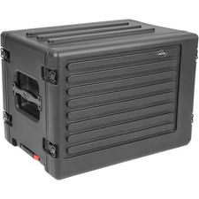 SKB 1SKB-R8SW 8U 11.75" Deep Shallow Roto-Molded Rolling Audio Rack Case