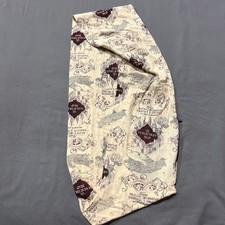 Harry Potter Infinity Scarf Zipper Pocket Marauder's Map 70x9 1/2 OOAK Handmade