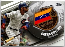 2020 Topps Global Game Medallion Relics WILLSON CONTRERAS #GGM-WC Cubs Venezuela
