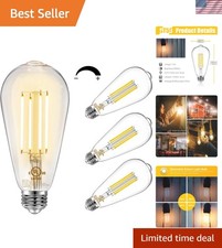 4 Pack Vintage LED Edison Bulbs, E26 Led Bulb 60W Equivalent, Dimmable Led Li...